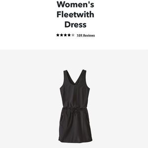 Patagonia Fleetwith Dress Black size Medium